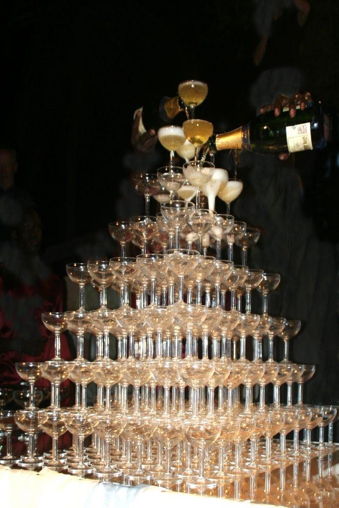 bigger champagne tower