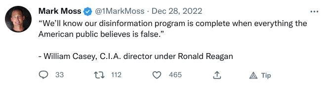 Mark Moss Twitter CIA