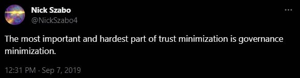 Nick Szabo take on governance