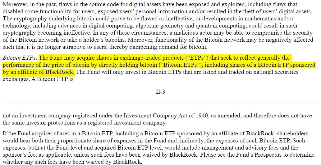 blackrock bitcoin etps - blyth fund