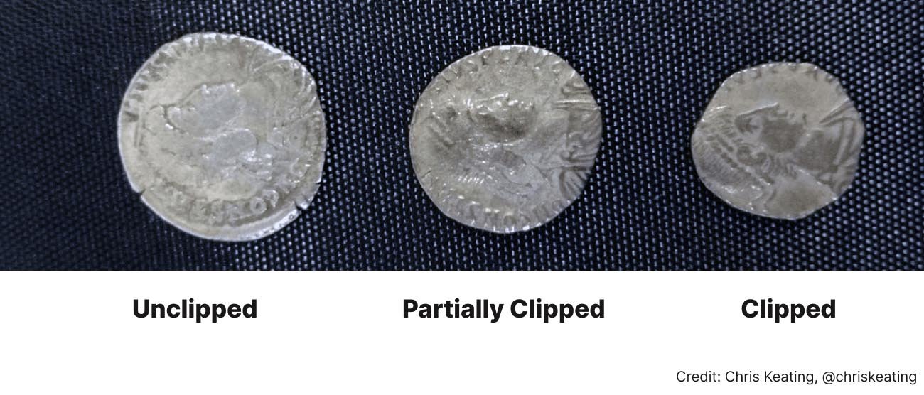 coin clipping - debased currency and inflation