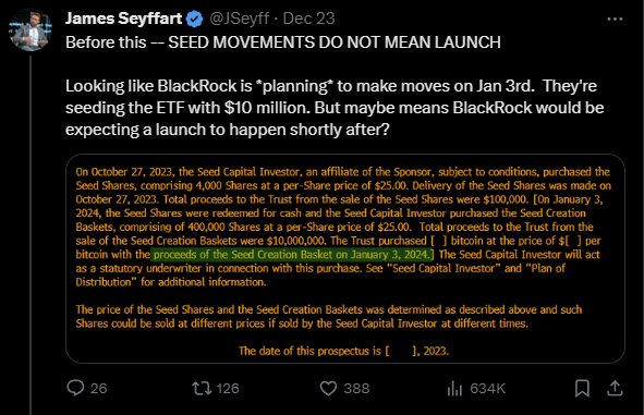 james Seyffart blackrock bitcoin etf