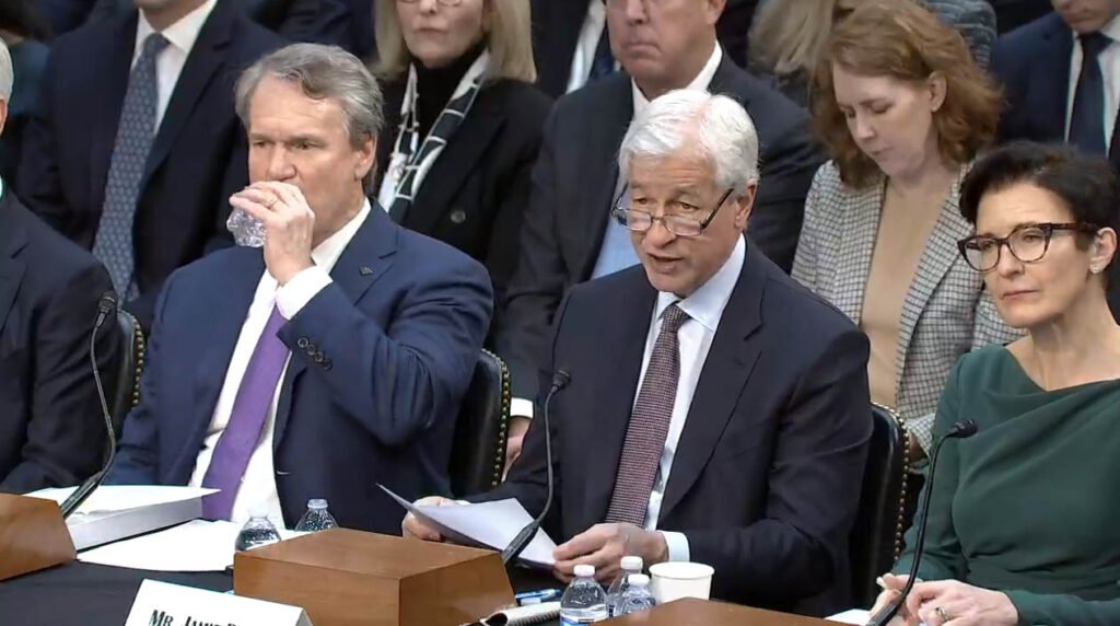 jamie dimon bitcoin Senate Banking Committee