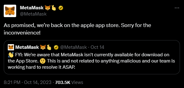 metamask back