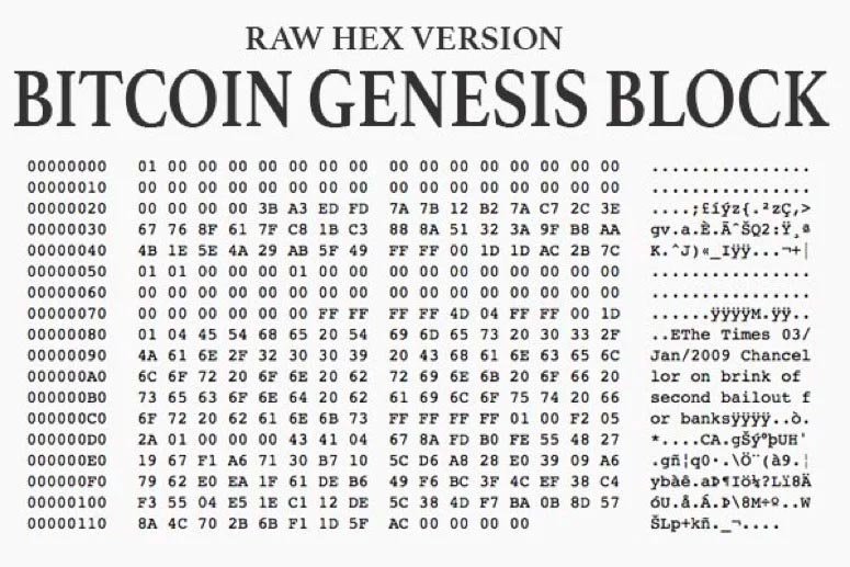 money printer goes brrr genesis block