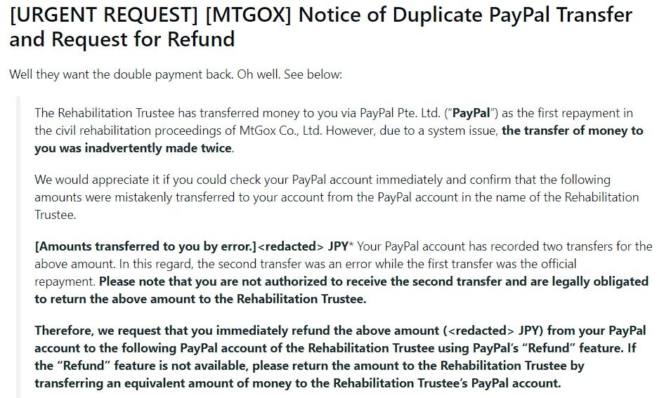 mt gox payouts