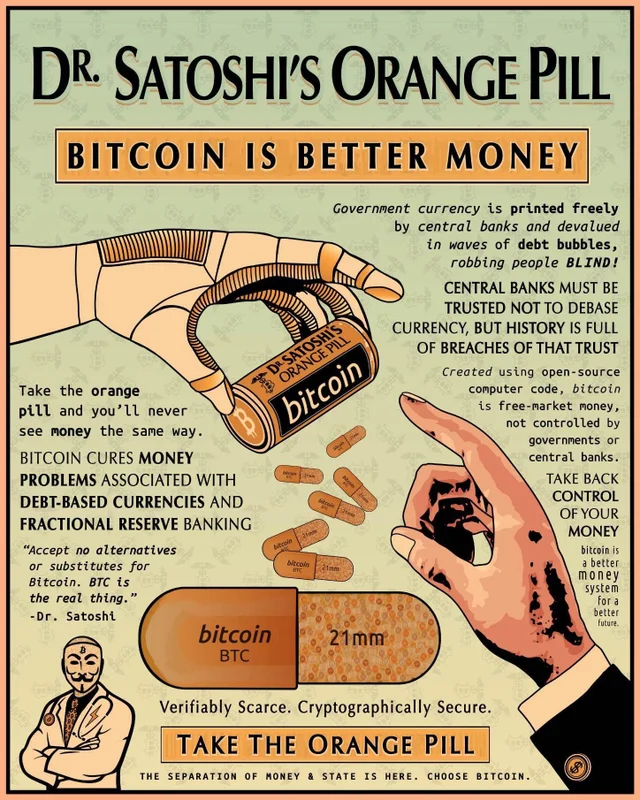 orange pill bitcoin is better money