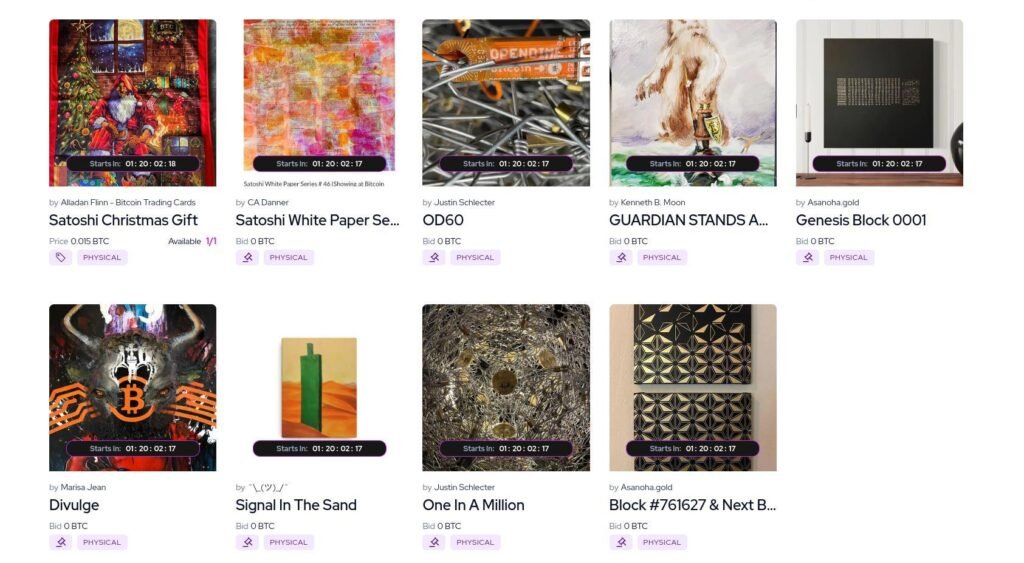 pacific bitcoin art auction