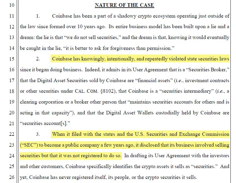 coinbase securities