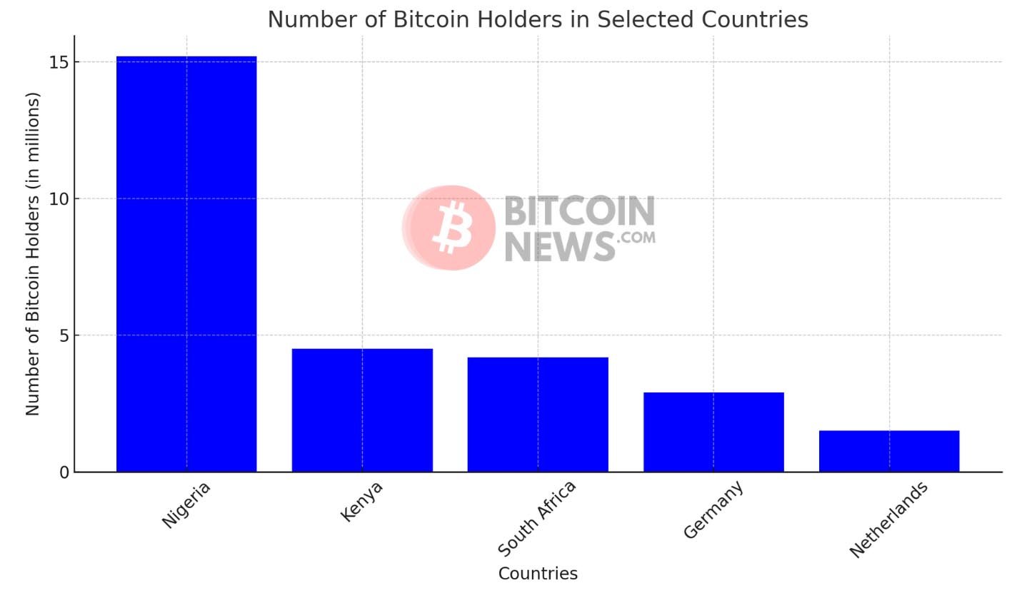 bitcoin holders in select countries
