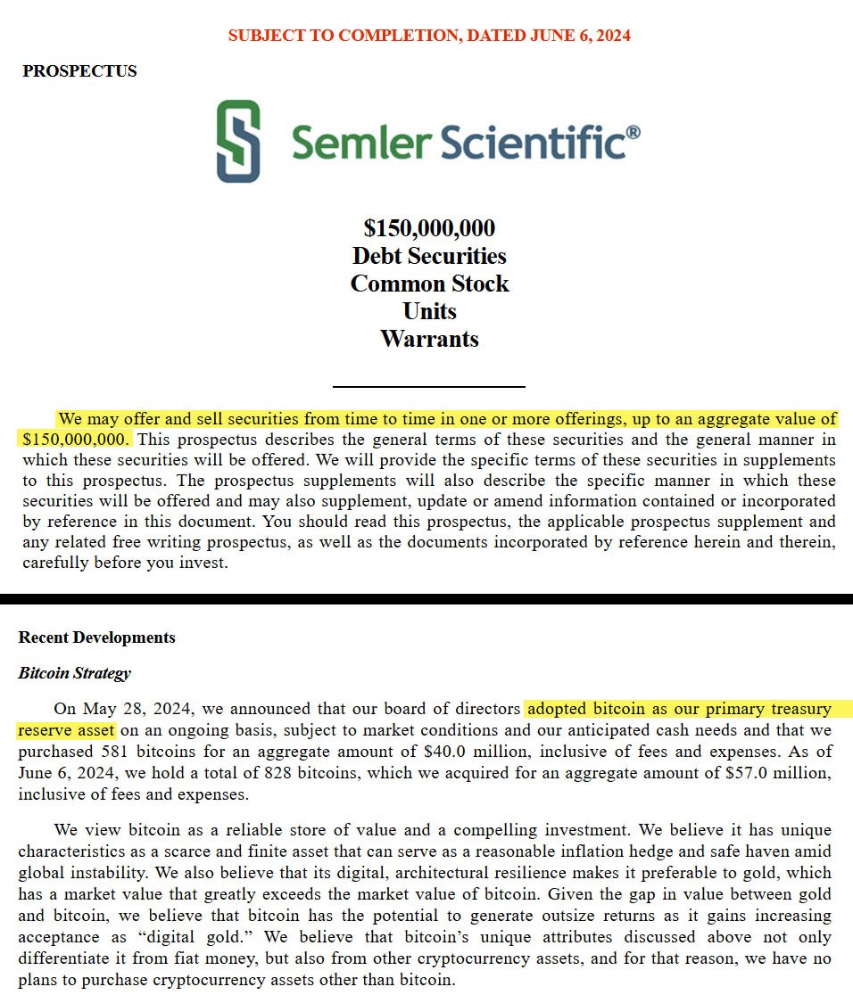 semler scientific SEC form