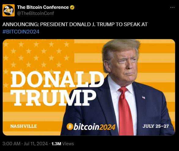 donald trump bitcoin 2024 conference