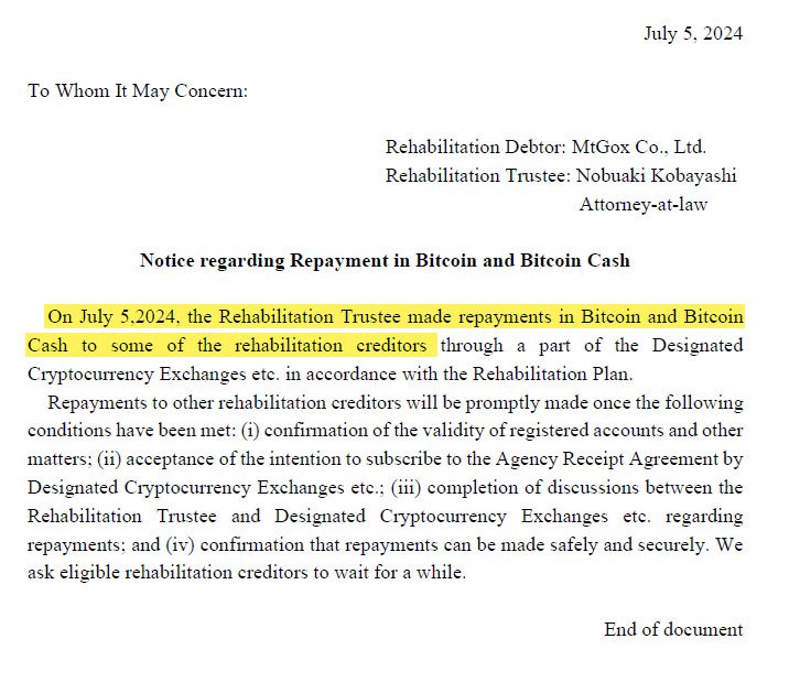 mt. gox repayments