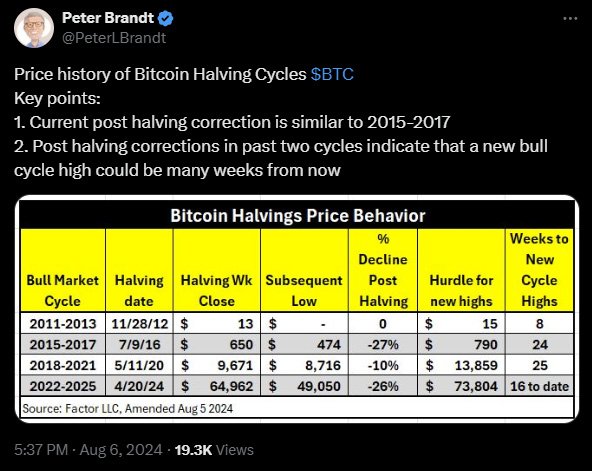 peter brandt bitcoin price decline