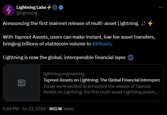 lightning labs taproot assets