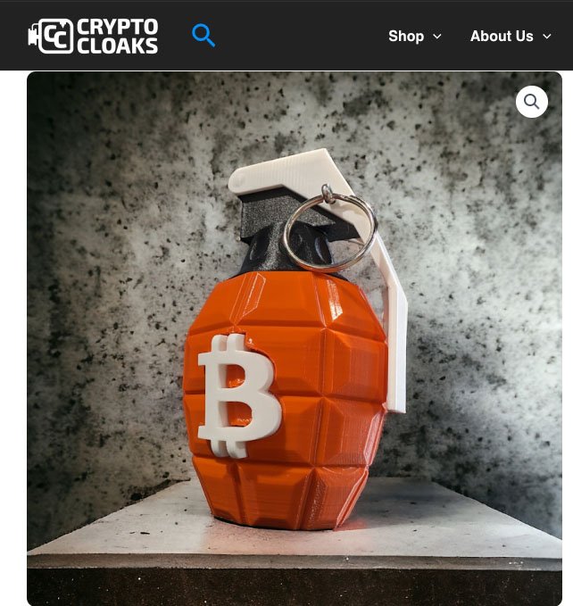 cryptocloaks bitcoin grenade