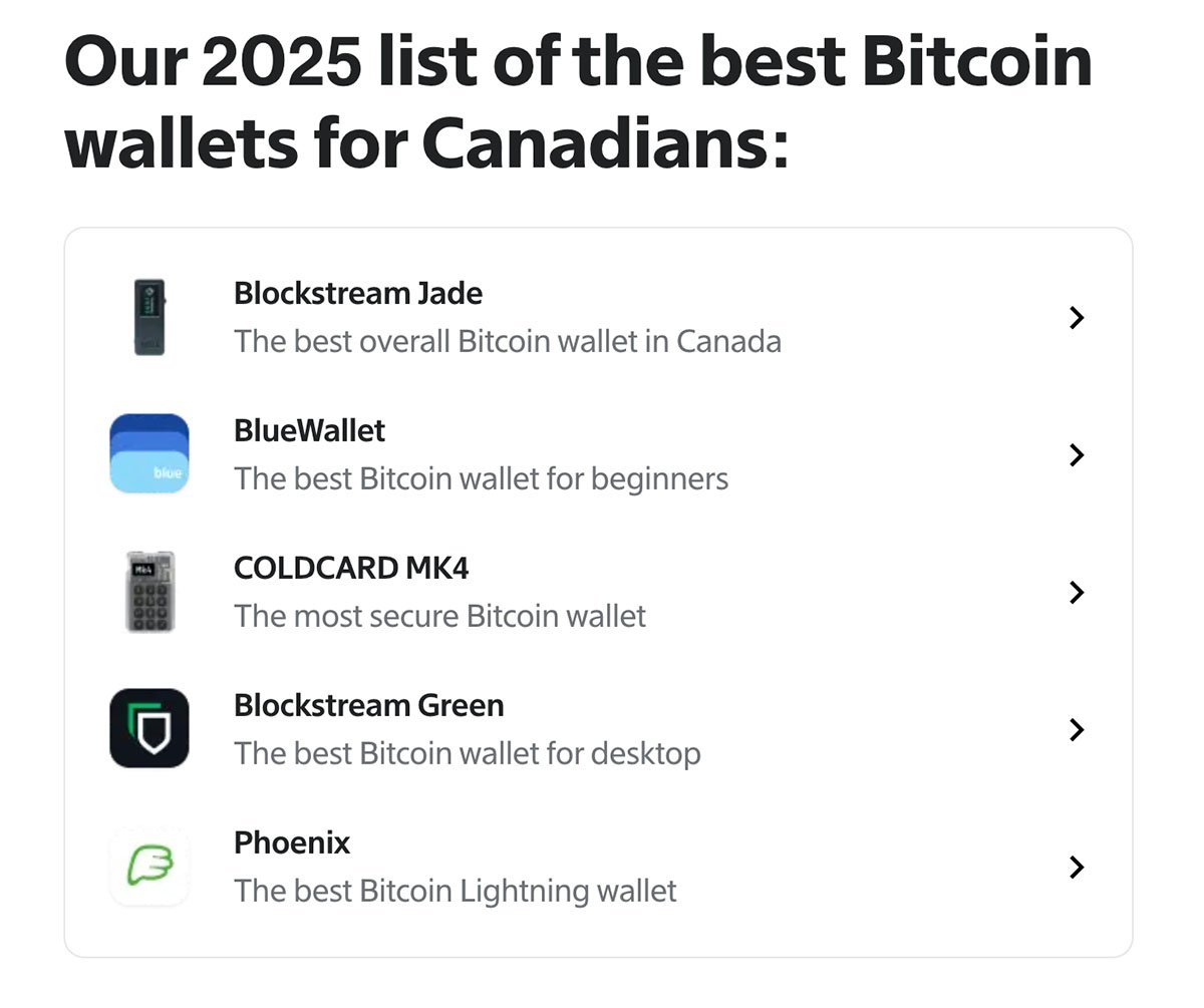 beaver bitcoin list of wallets