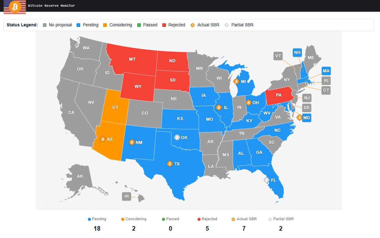 bitcoin reserve bills status