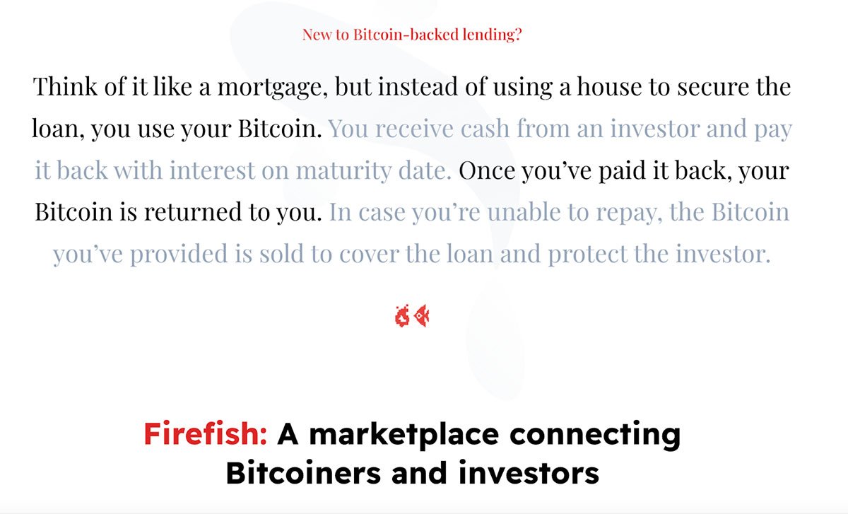 how bitcoin backed lending works