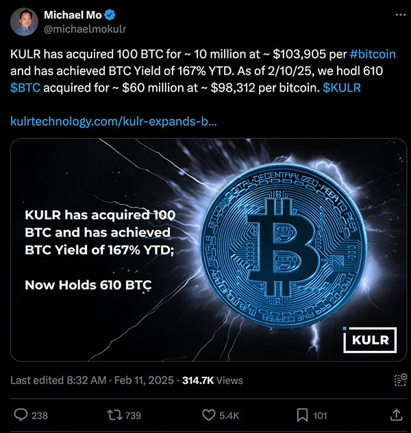 kulr 100 btc