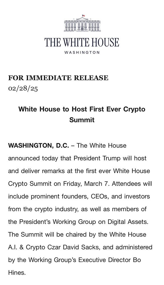 white house crypto summit