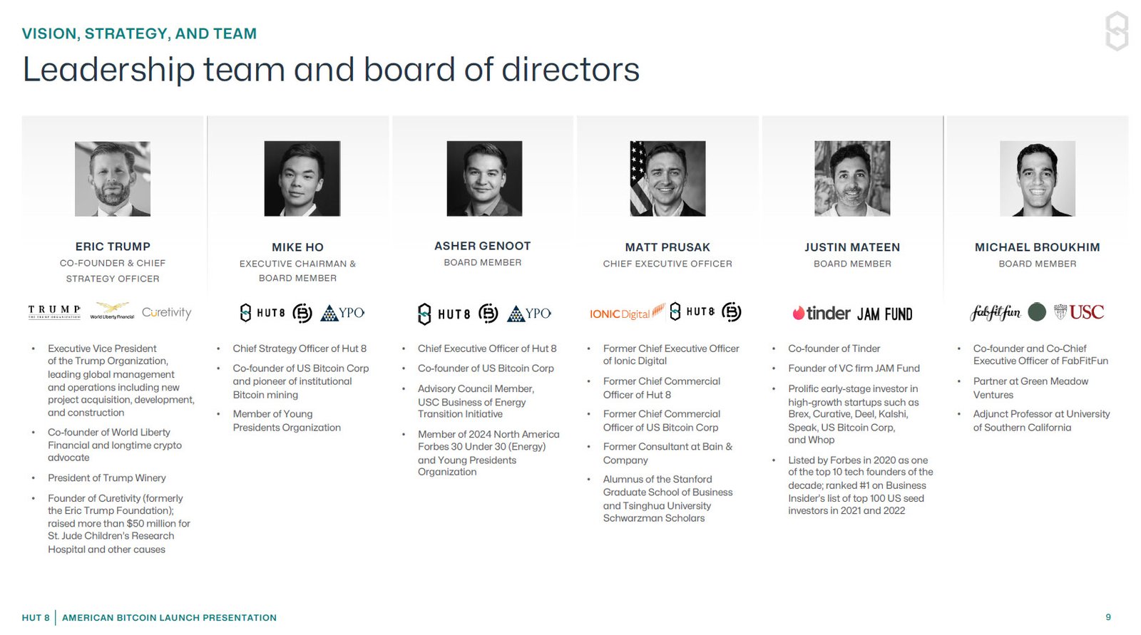 Trump-Backed American Bitcoin to Go Public Via Merger with Gryphon 1 american-bitcoin-leadership-team