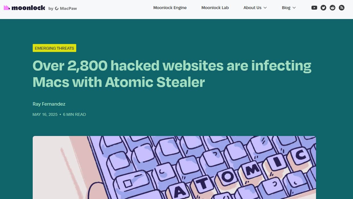 Fake Ledger Live App Discovered Targeting MacOS Users 1 moonlock atomic stealer macos
